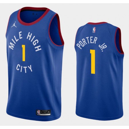 Muški NBA Dres Denver Nuggets Michael Porter Jr. 1 2020-21 Jordan Brand Statement Edition Swingman